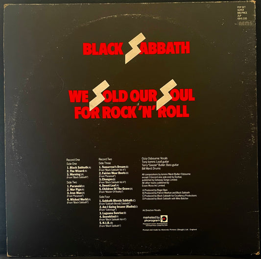 Black Sabbath – We Sold Our Soul For Rock 'N' Roll - USED Vinyl 2LP