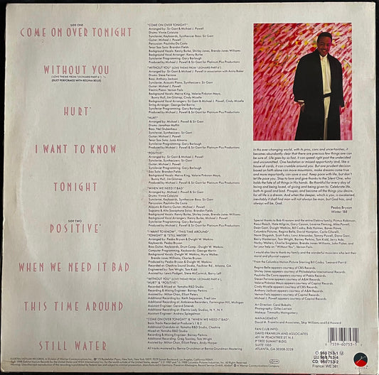 Peabo Bryson – Positive - USED Vinyl LP