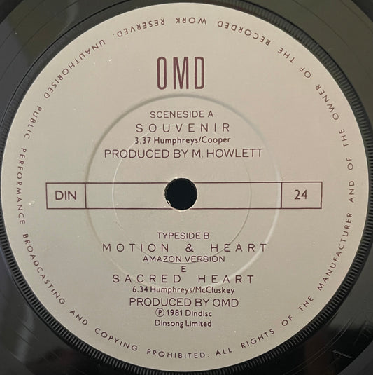 OMD – Souvenir - USED Vinyl 7" Single
