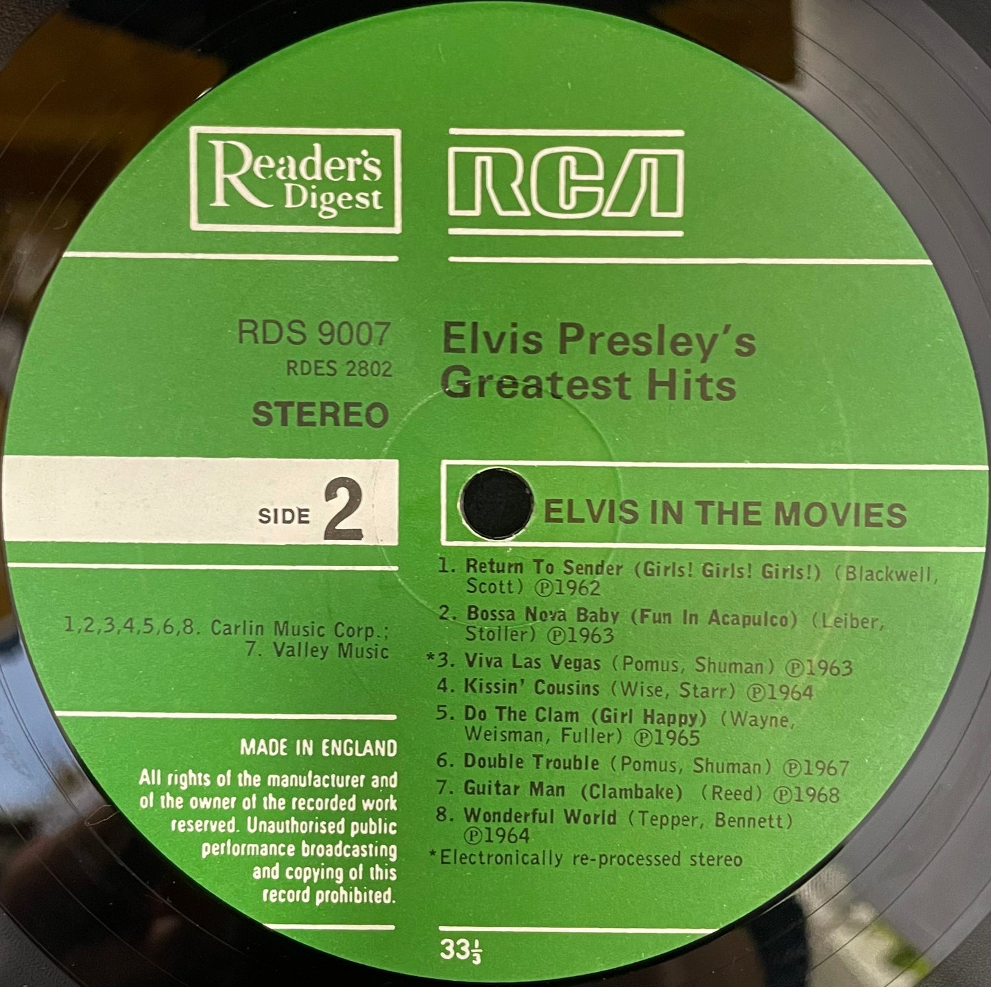 Elvis – Elvis In The Movies - USED Vinyl LP