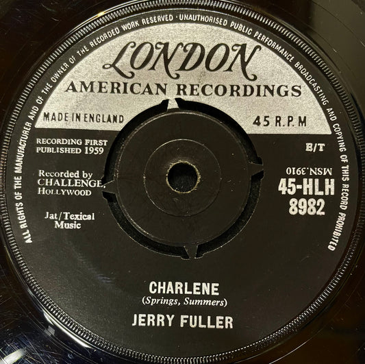 Jerry Fuller – Tennessee Waltz - USED Vinyl 7" Single