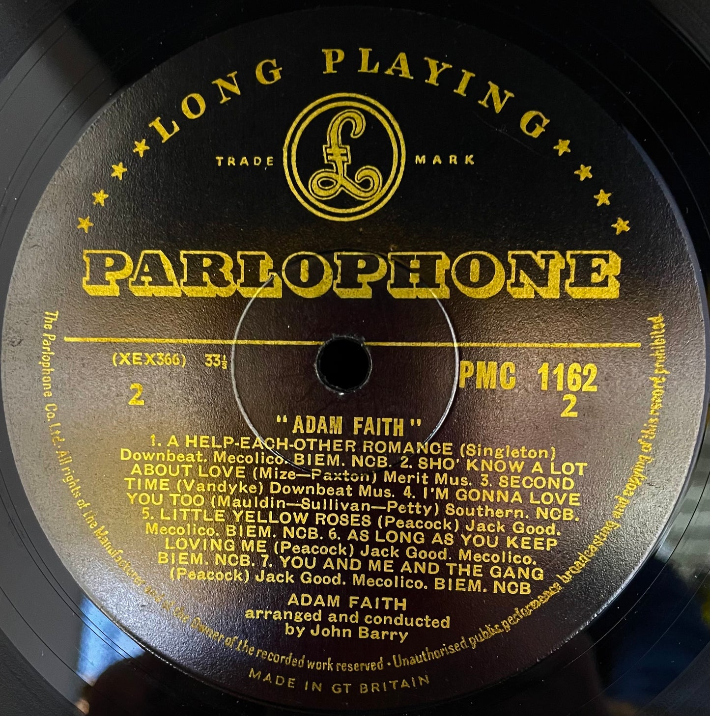 Adam Faith – Adam Faith - USED Vinyl LP MONO