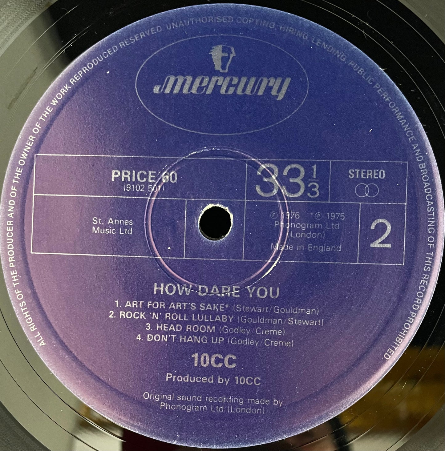 10cc – How Dare You! - USED Vinyl LP