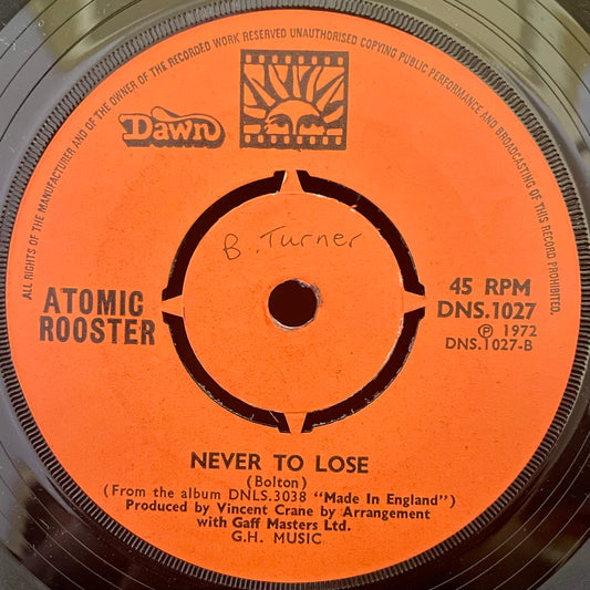 Atomic Rooster – Stand By Me - USED Vinyl 7" Single