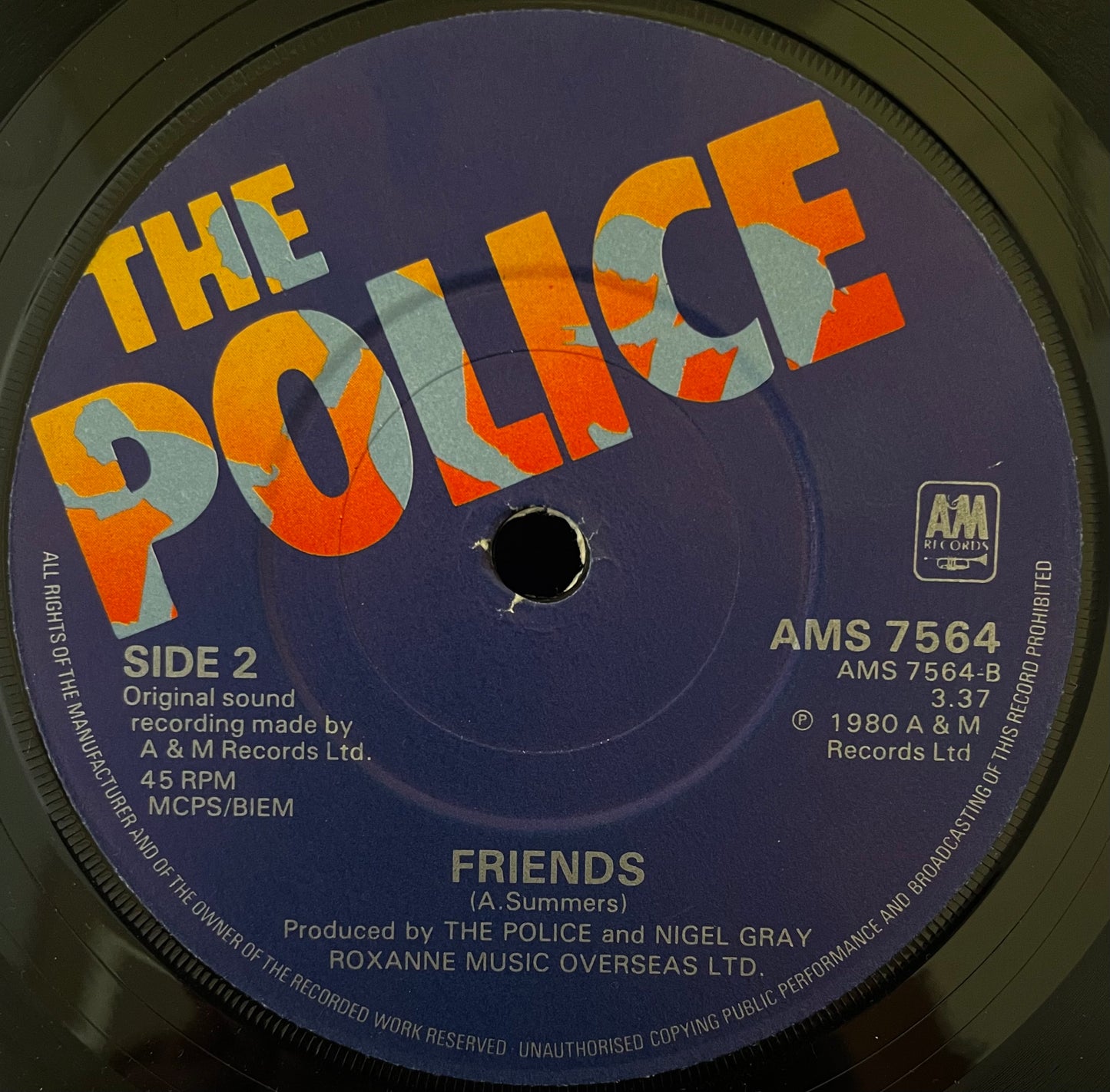 The Police – Don't Stand So Close To Me - USED Vinyl 7" Single