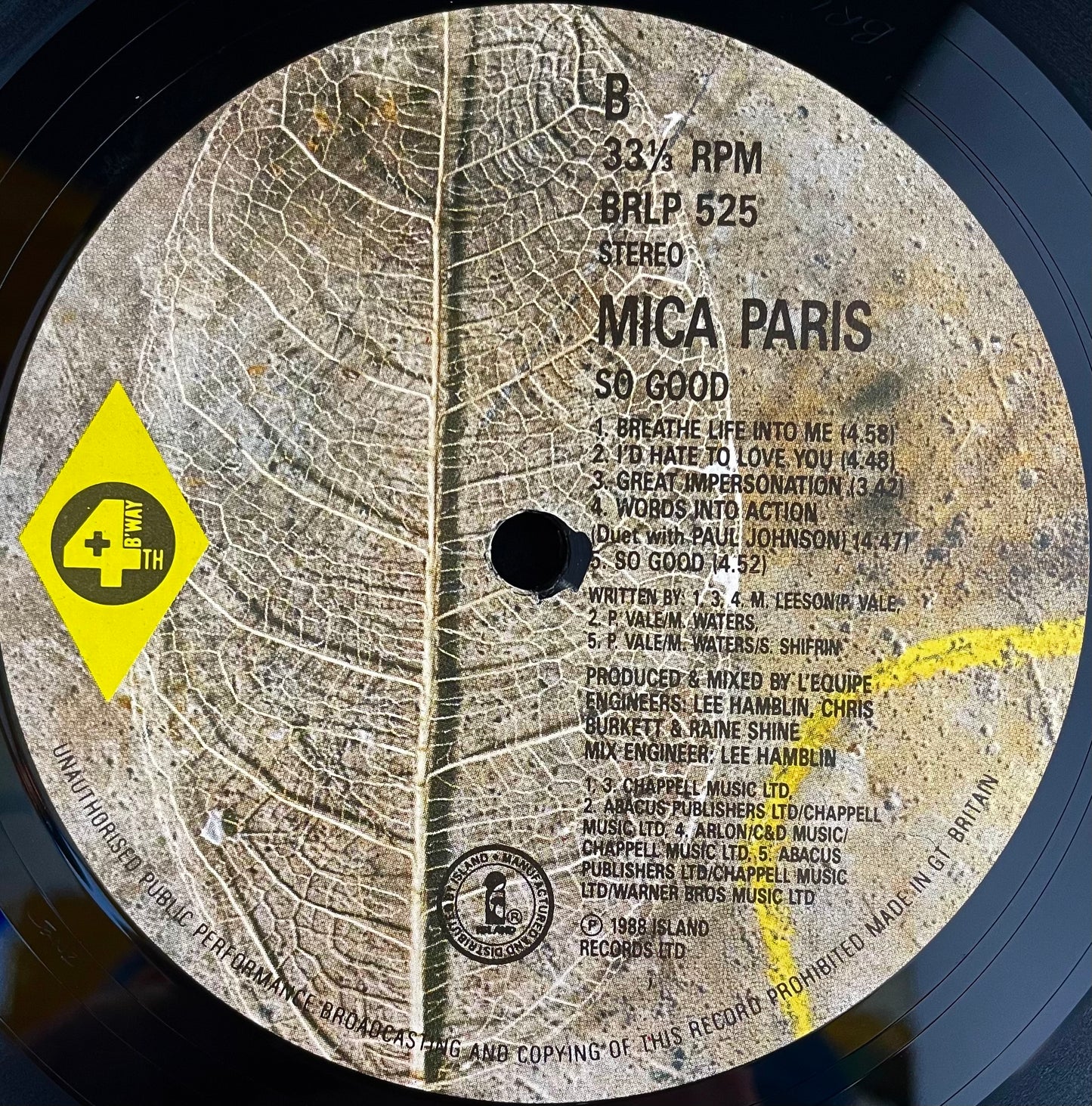 Mica Paris – So Good - USED Vinyl LP