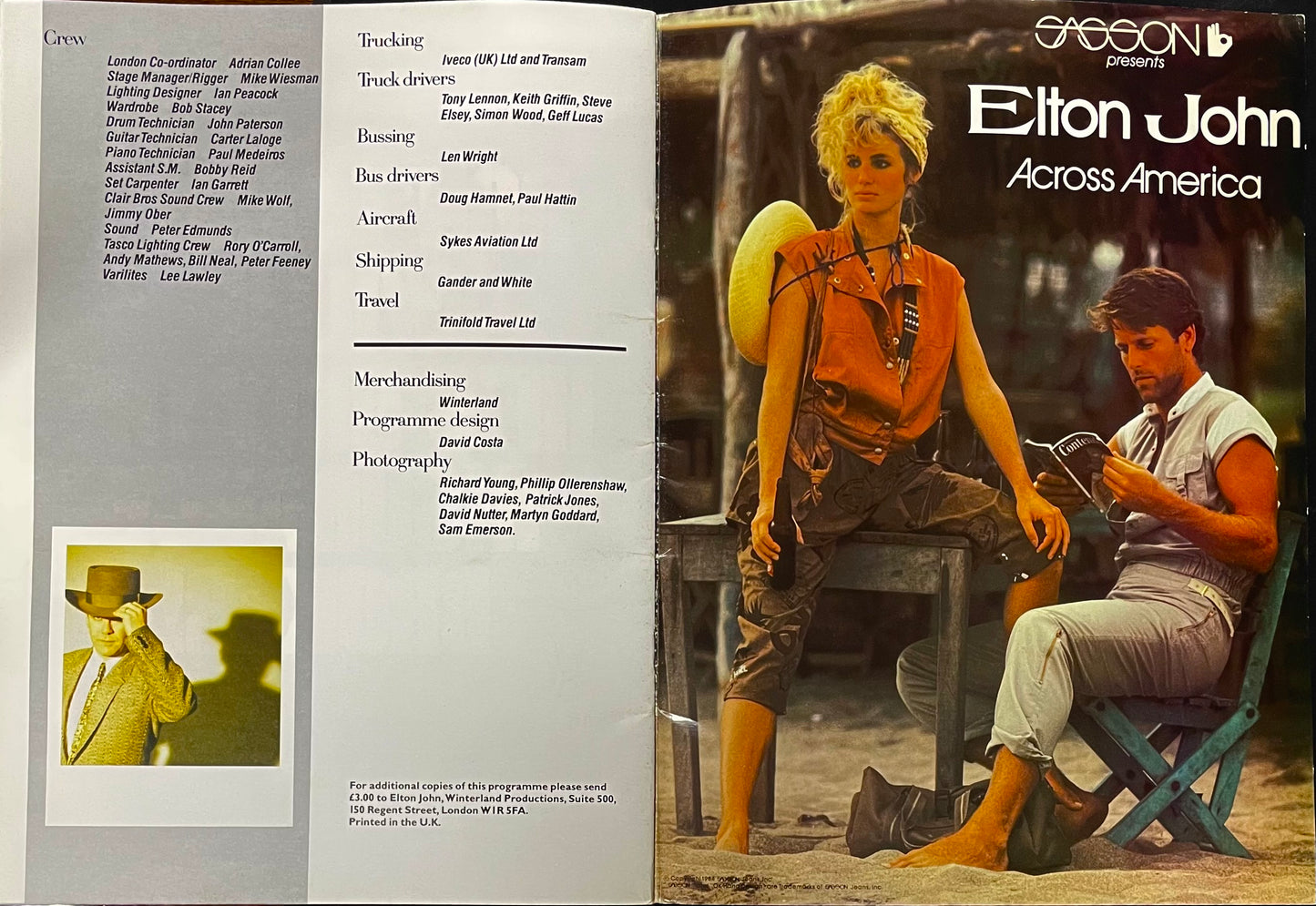 Elton John - European Express Tour Programme