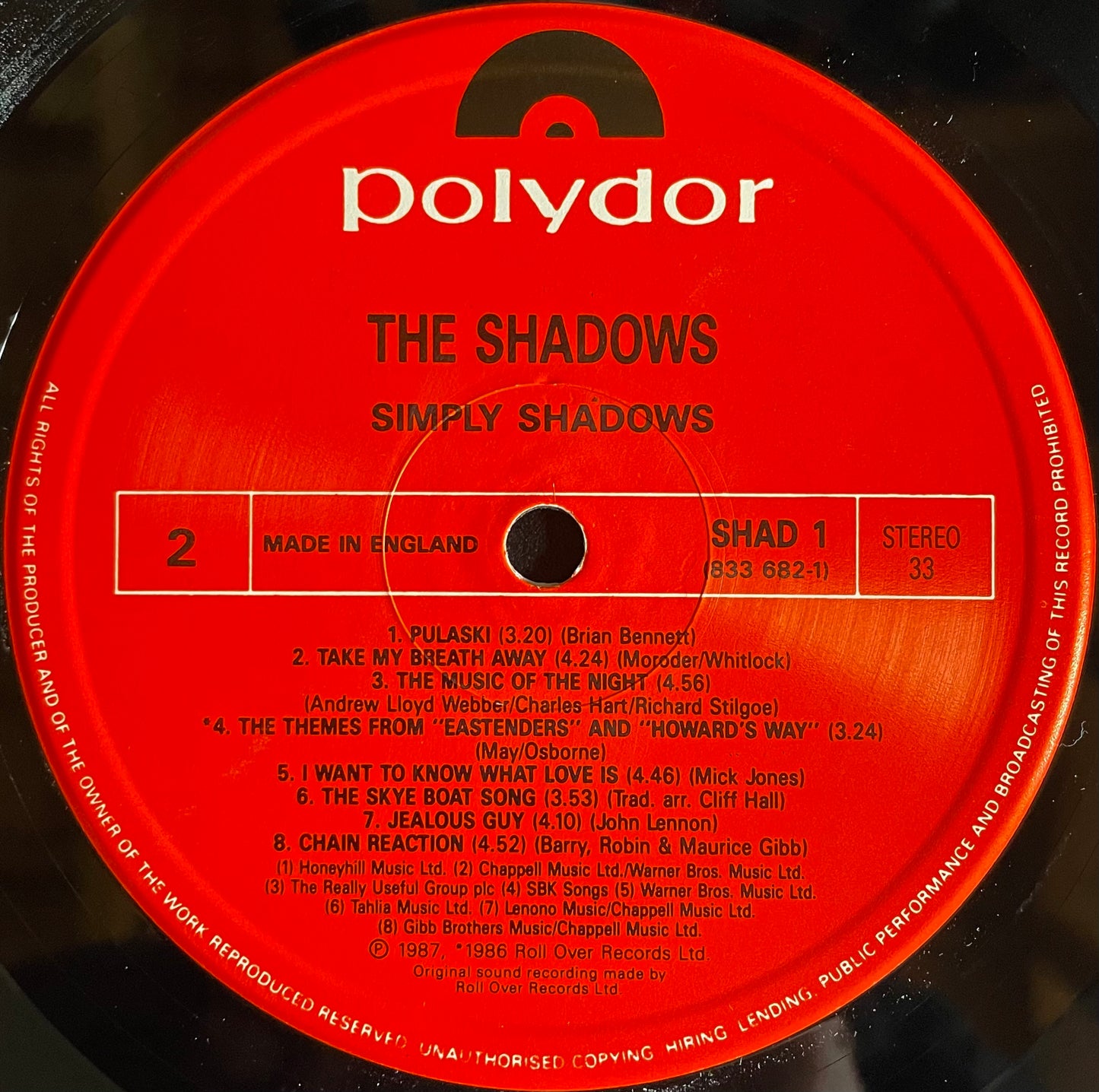 Shadows – Simply ... Shadows - USED Vinyl LP