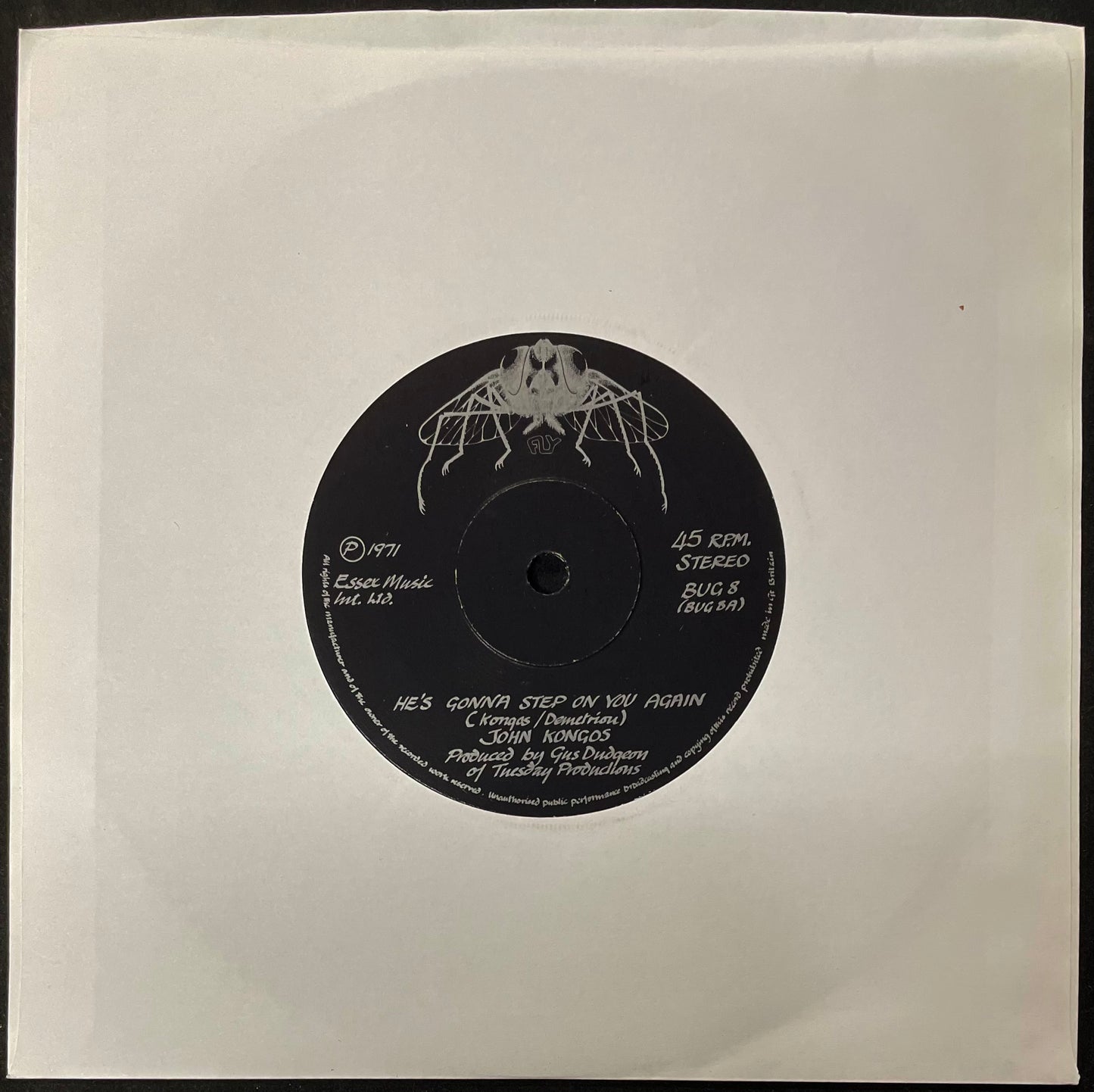 John Kongos – He’s Gonna Step On You Again - USED Vinyl 7" Single