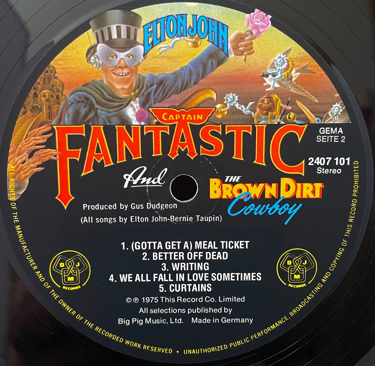 Elton John – Captain Fantastic And The Brown Dirt Cowboy - USED Vinyl LP