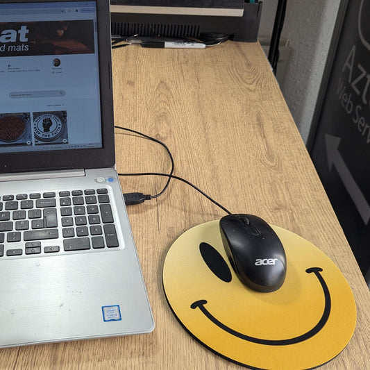 Everybody Smile - Round Acid House Mouse Pad – Mousemat