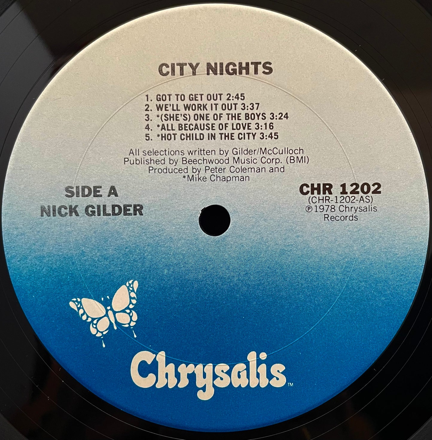 Nick Gilder – City Nights – USED Vinyl LP
