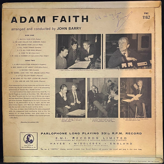 Adam Faith – Adam Faith - USED Vinyl LP MONO