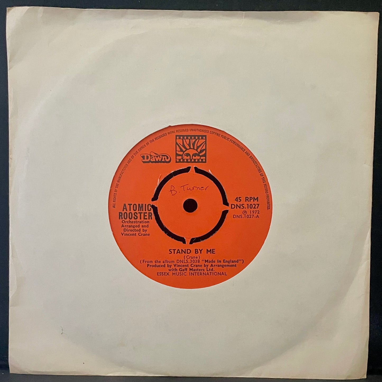 Atomic Rooster – Stand By Me - USED Vinyl 7" Single