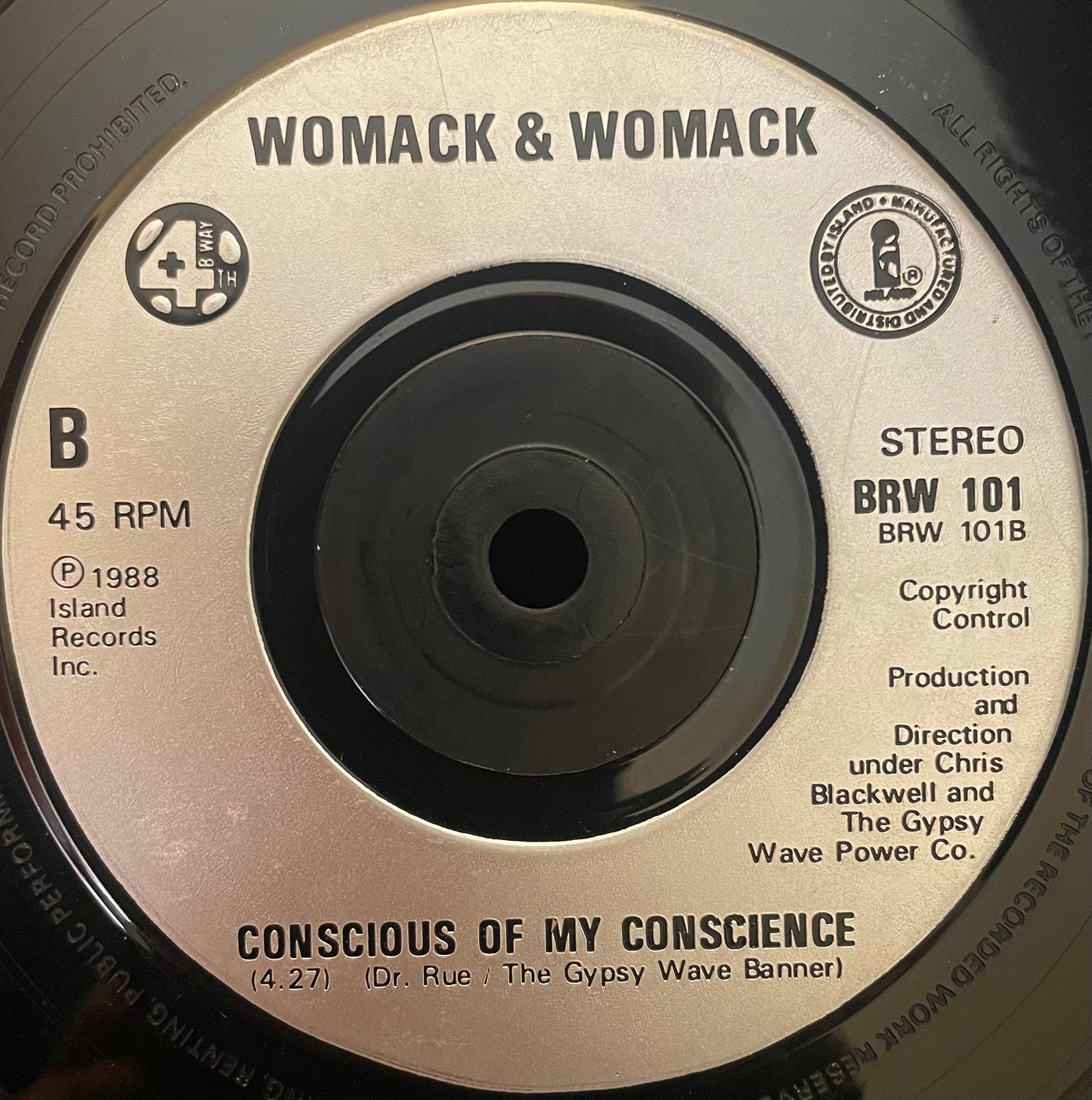 Womack & Womack – Teardrops (Remix) - USED Vinyl 7" Single
