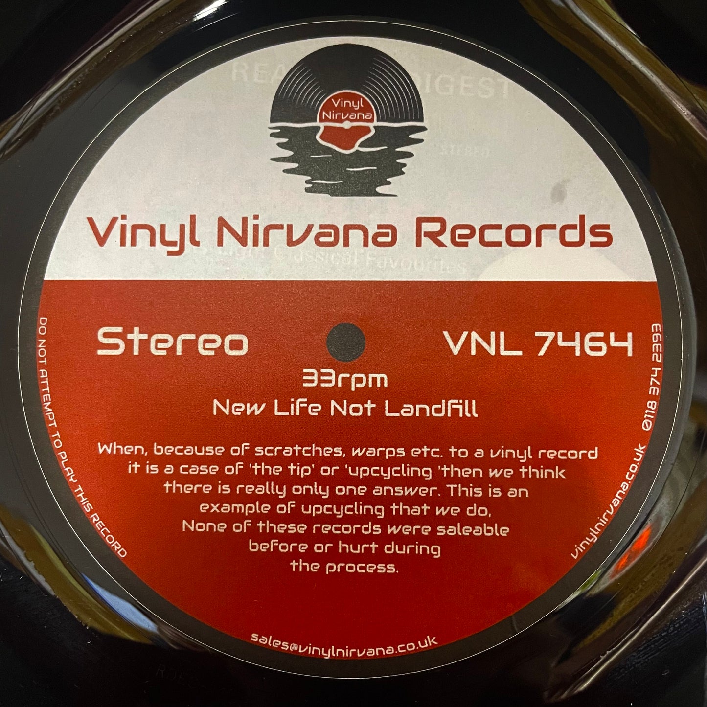 The 'Vinyl Nirvana’ 12” Vinyl Record Bowl