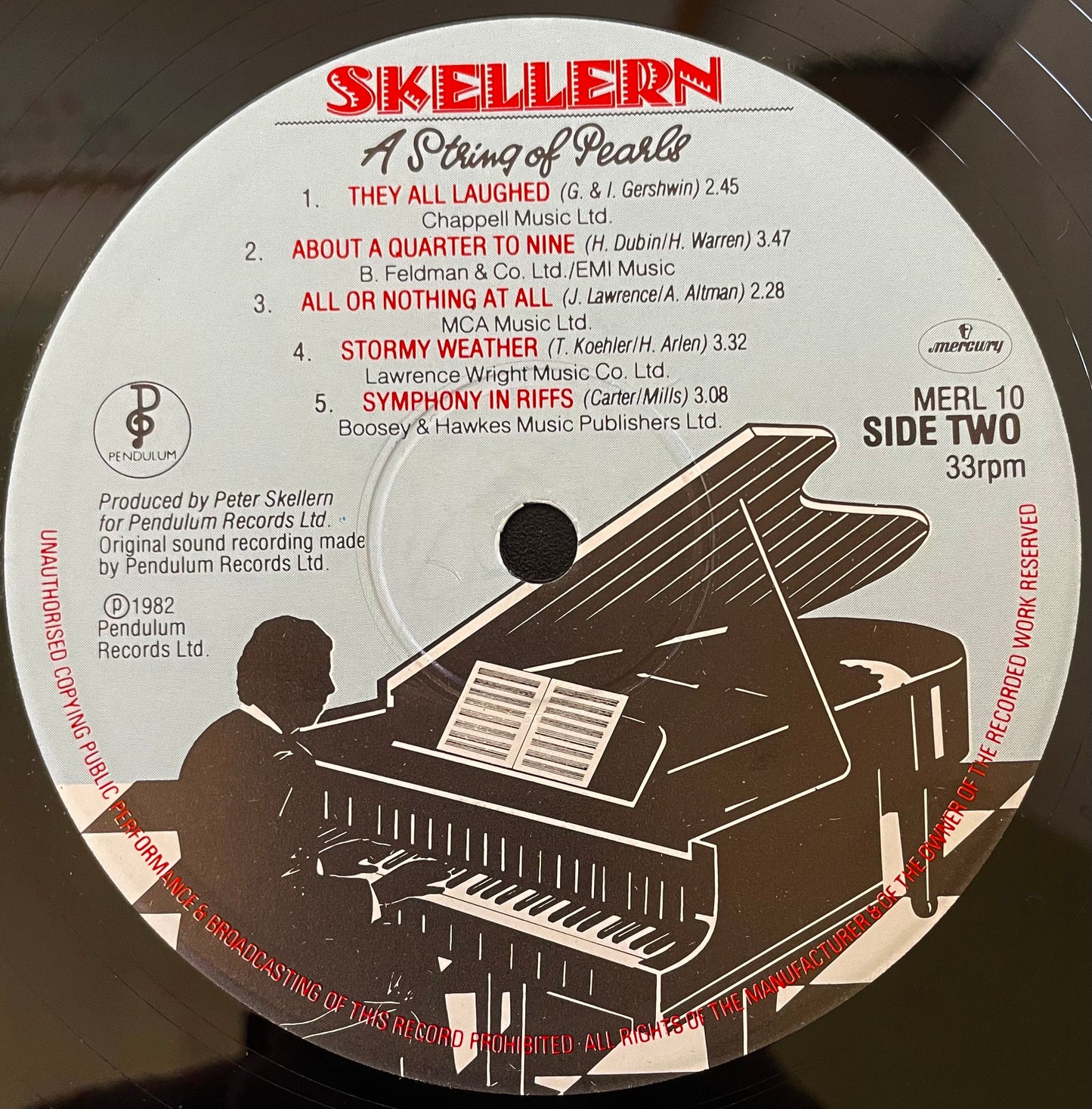 Skellern – A String Of Pearls - USED Vinyl LP