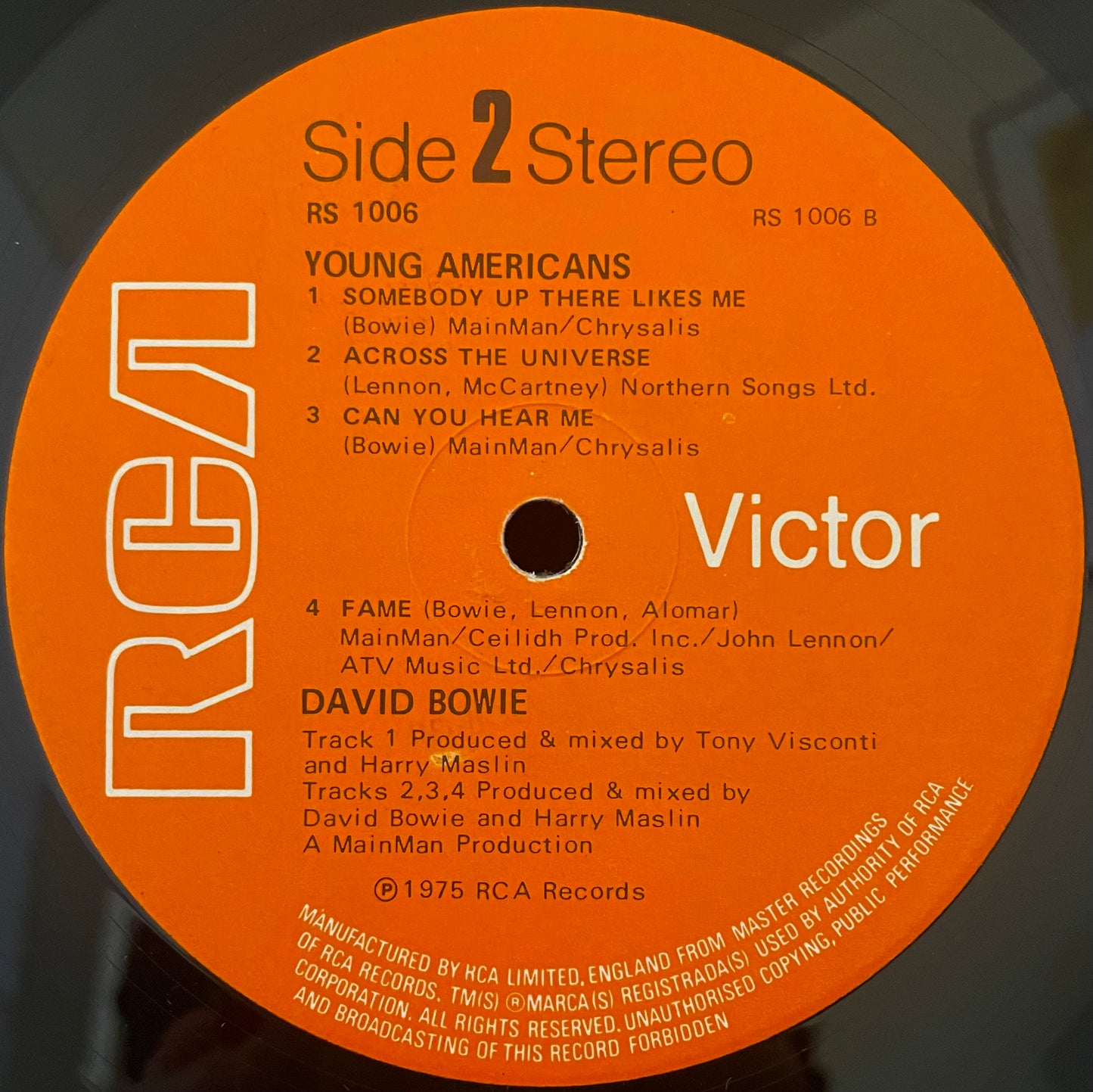 David Bowie – Young Americans - USED Vinyl LP