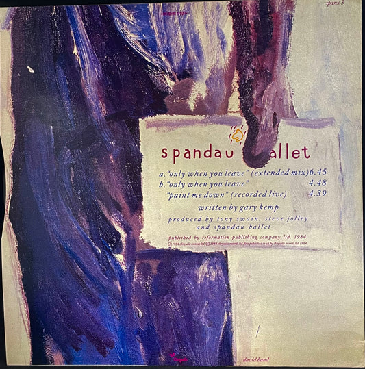 Spandau Ballet – Only When You Leave - USED Vinyl 12" Single