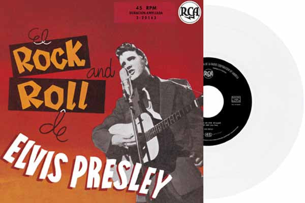 PRESALE - Elvis Presley - El Rock And Roll De Elvis Presley - WHITE Vinyl 7" EP (Spain)