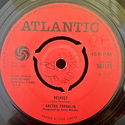 Aretha Franklin – Respect - USED Vinyl 7" Single