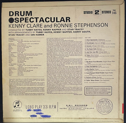 Kenny Clare And Ronnie Stephenson – Drum Spectacular - USED Vinyl LP
