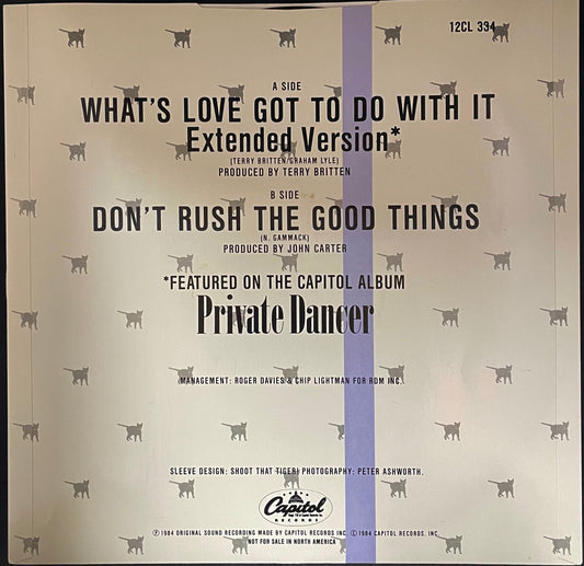 Tina Turner – What's Love Got To Do With It (Extended Version) - USED Vinyl 12" Single