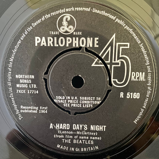 The Beatles – A Hard Day's Night - USED Vinyl 7" Single