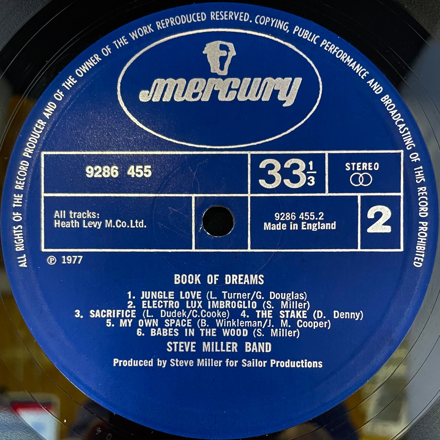 The Steve Miller Band – Book Of Dreams - USED Vinyl LP