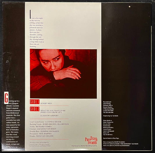Lucinda Sieger And Her Continental Cartoon – Sunset Red - USED Vinyl 12" Single
