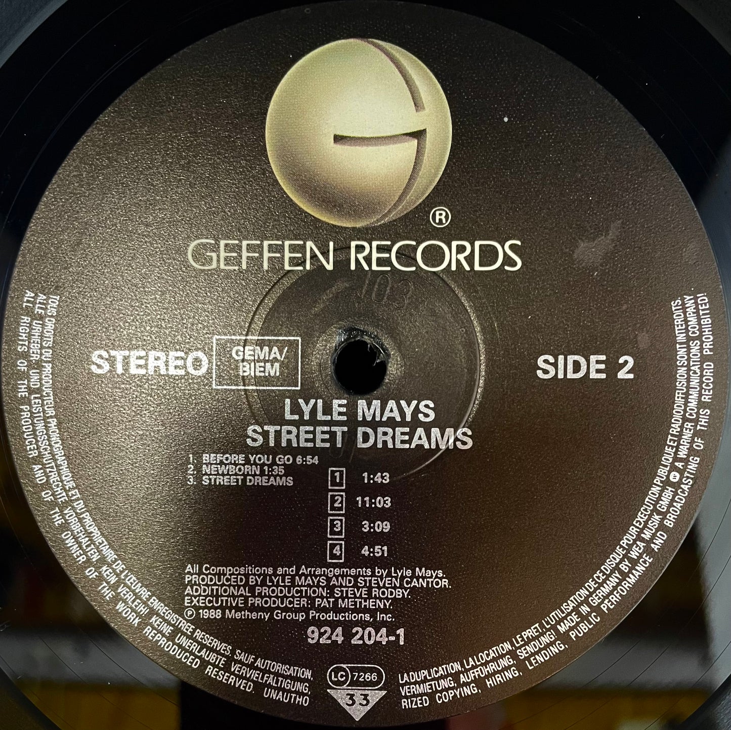 Lyle Mays – Street Dreams - USED Vinyl LP