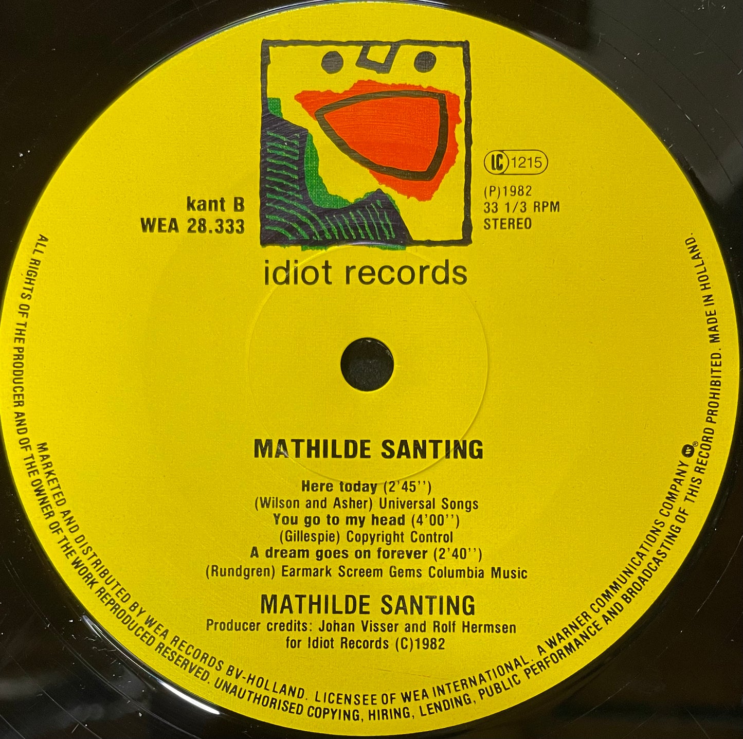 Mathilde Santing – Mathilde Santing - USED Vinyl 10" LP