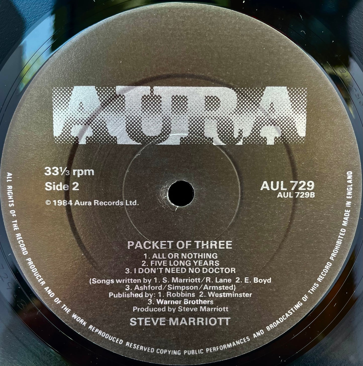 Steve Marriott – Packet Of Three - USED Vinyl LP