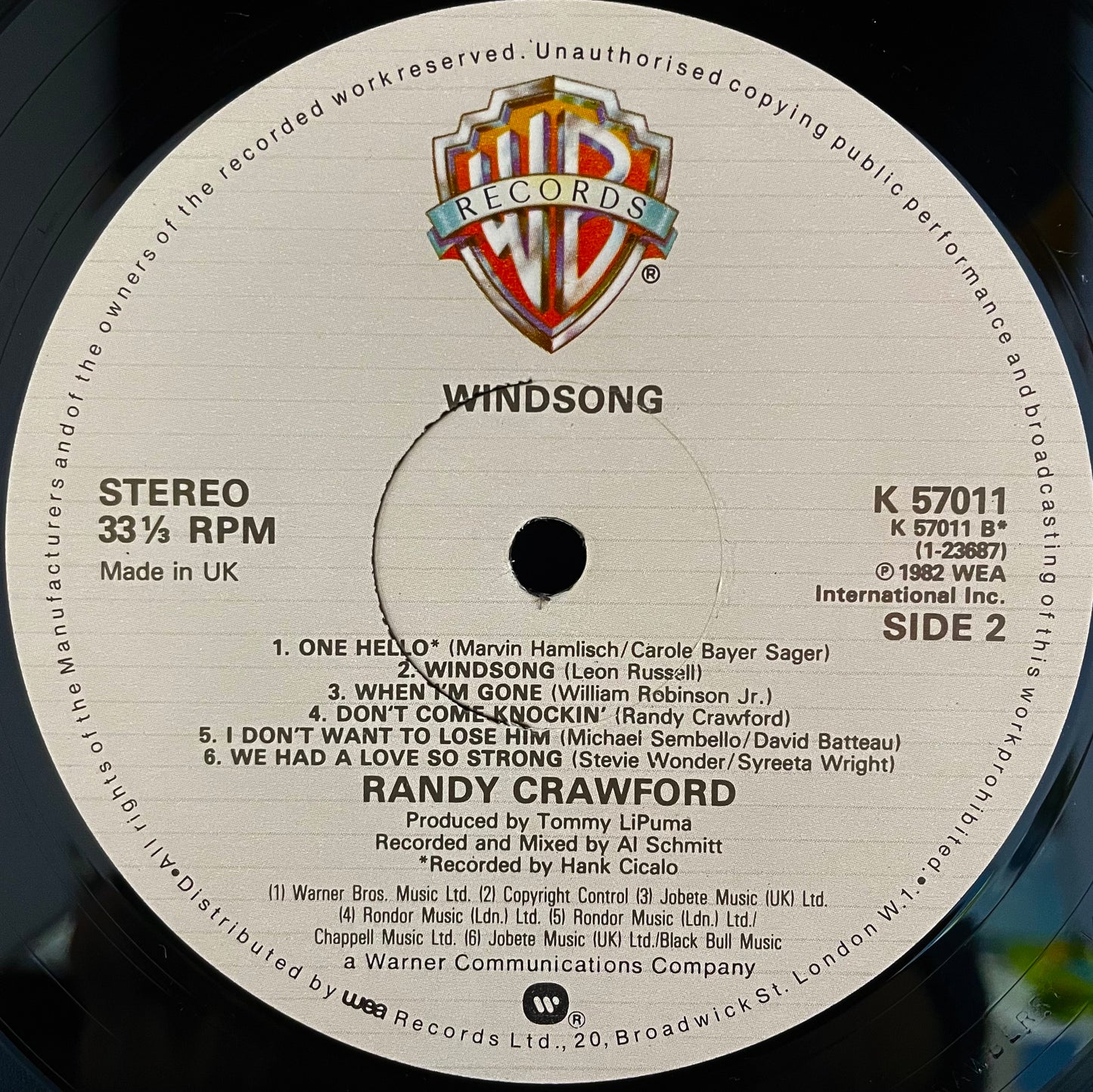 Randy Crawford – Windsong - USED Vinyl LP