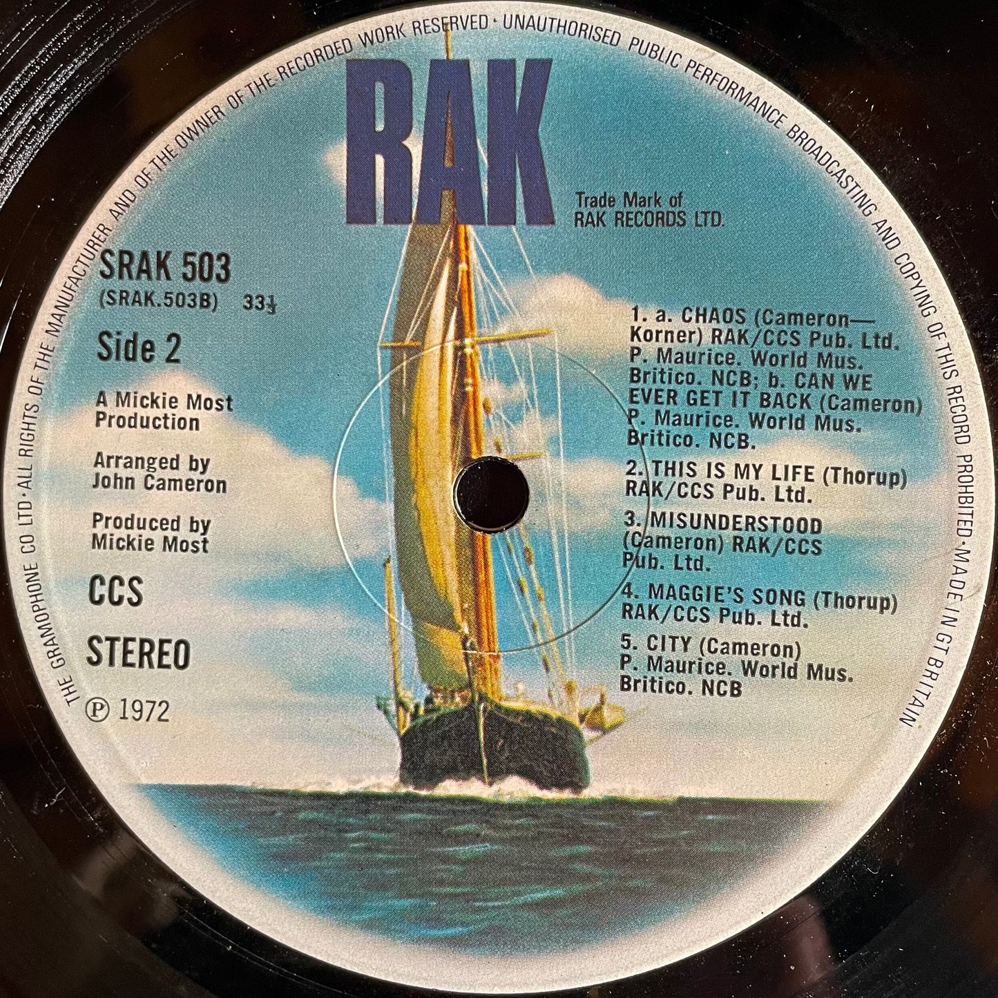 CCS – CCS - USED Vinyl LP