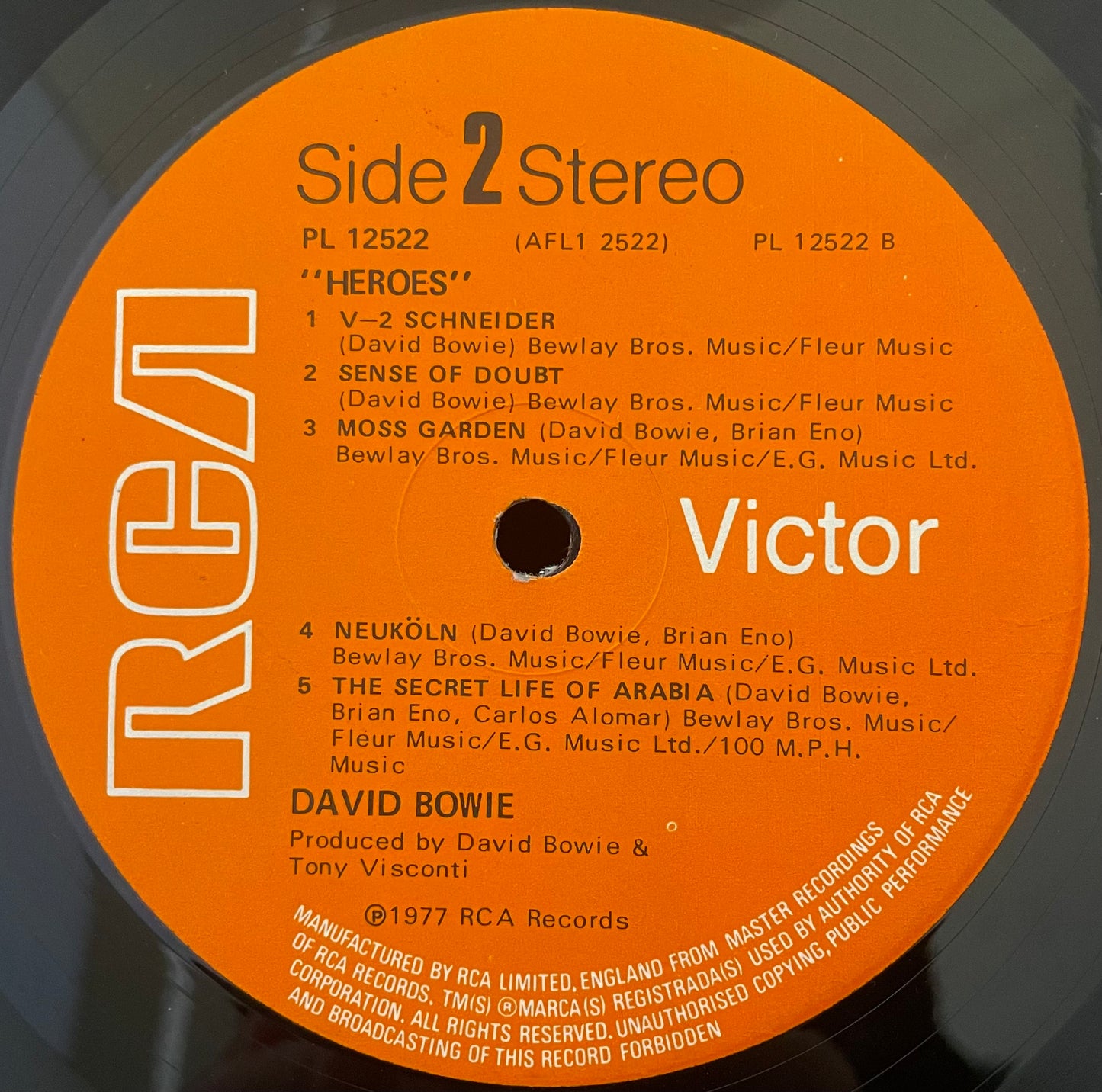 David Bowie – "Heroes" - USED Vinyl LP