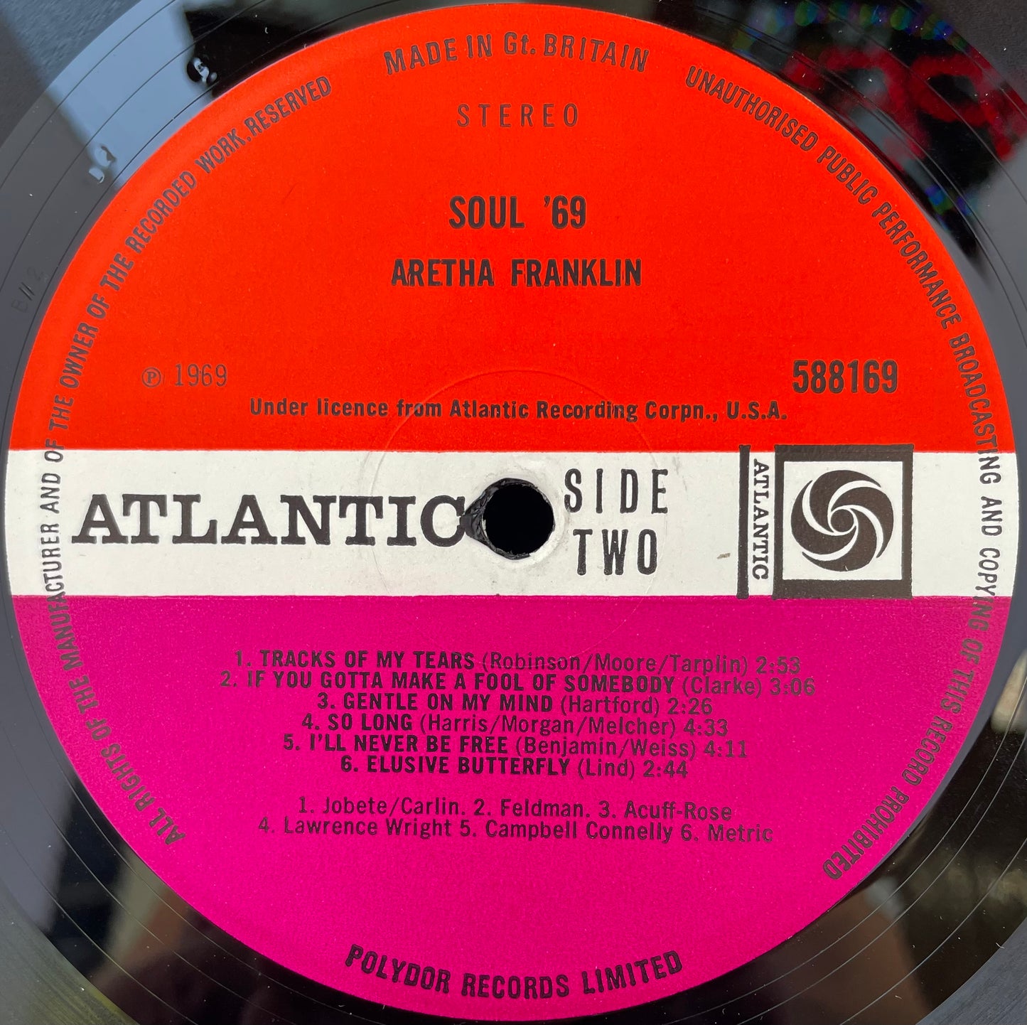 Aretha Franklin – Soul '69 - USED Vinyl LP