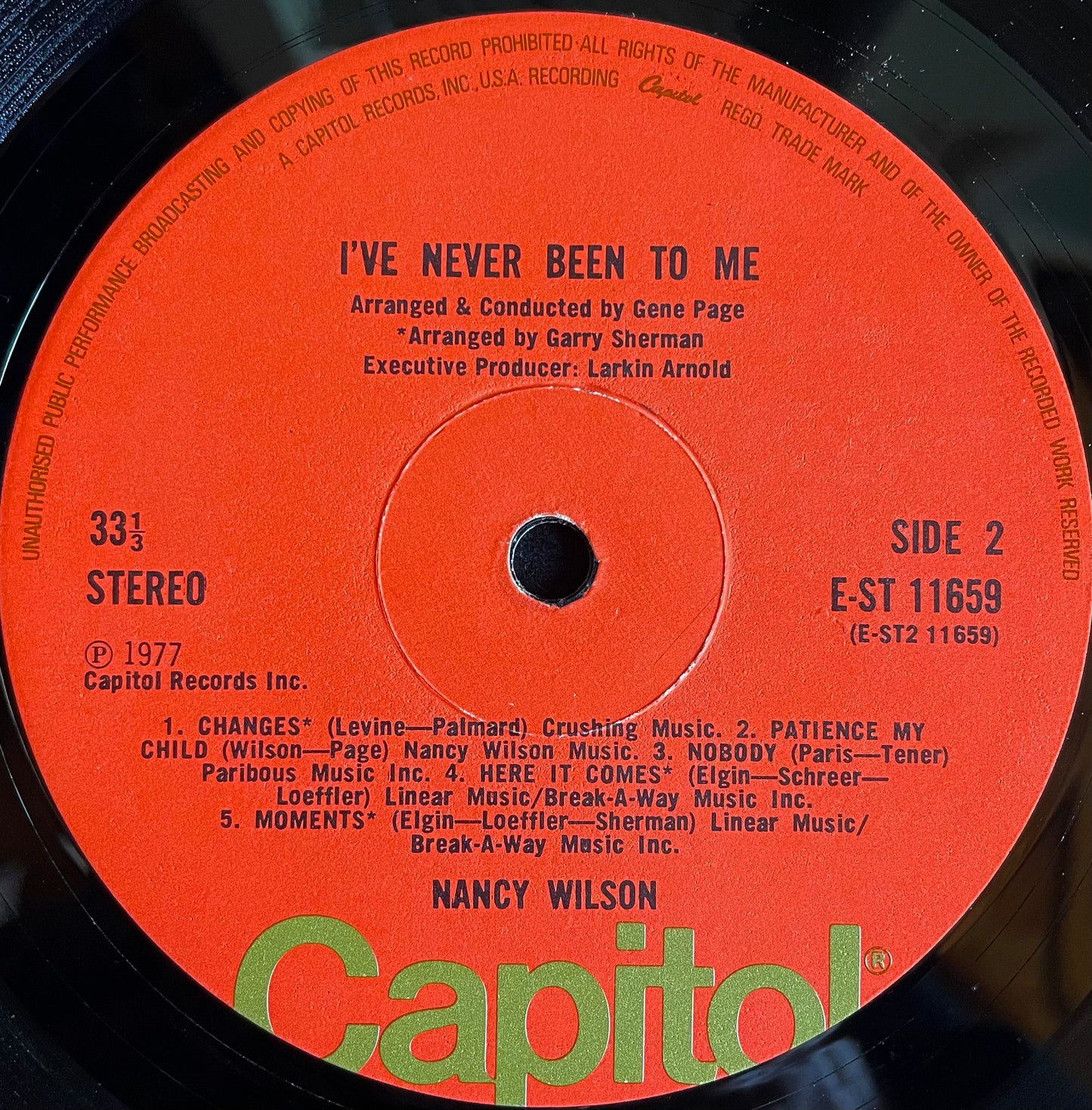 Nancy Wilson – I've Never Been To Me - USED Vinyl LP