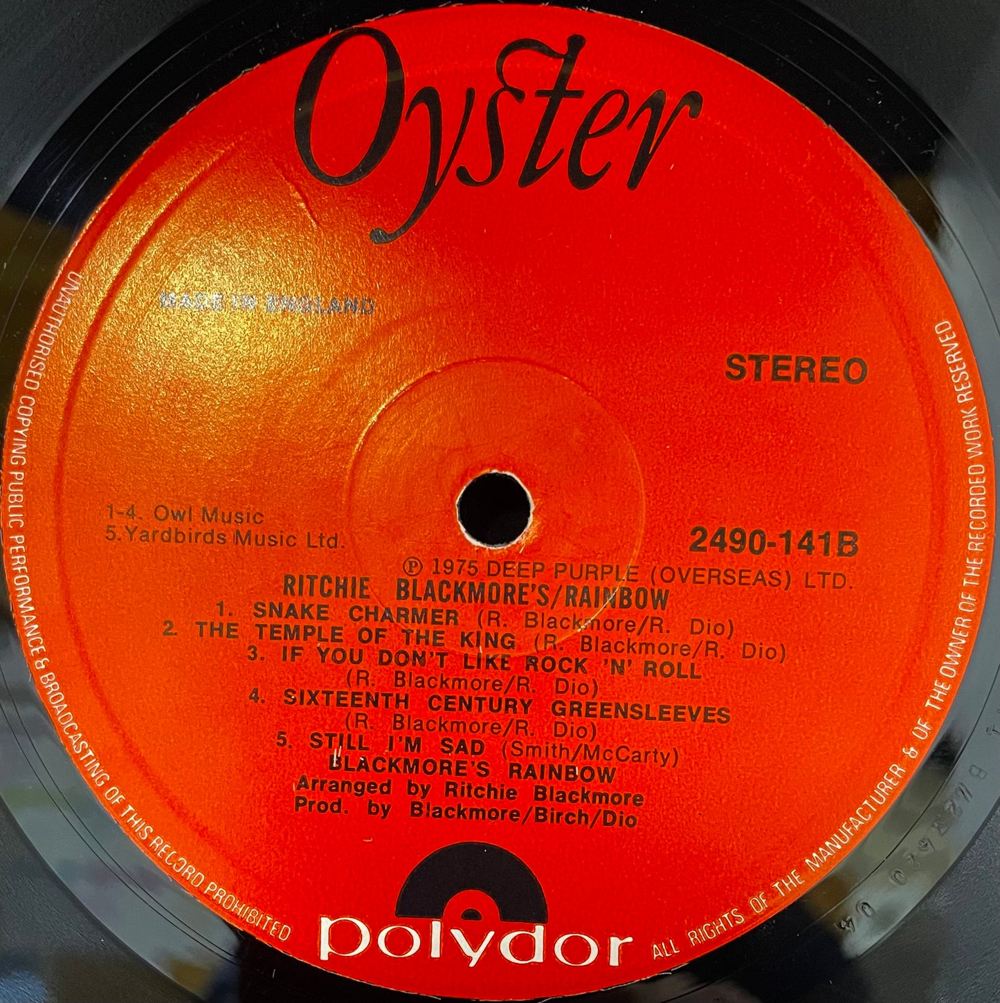 Rainbow – Ritchie Blackmore's Rainbow - USED Vinyl LP