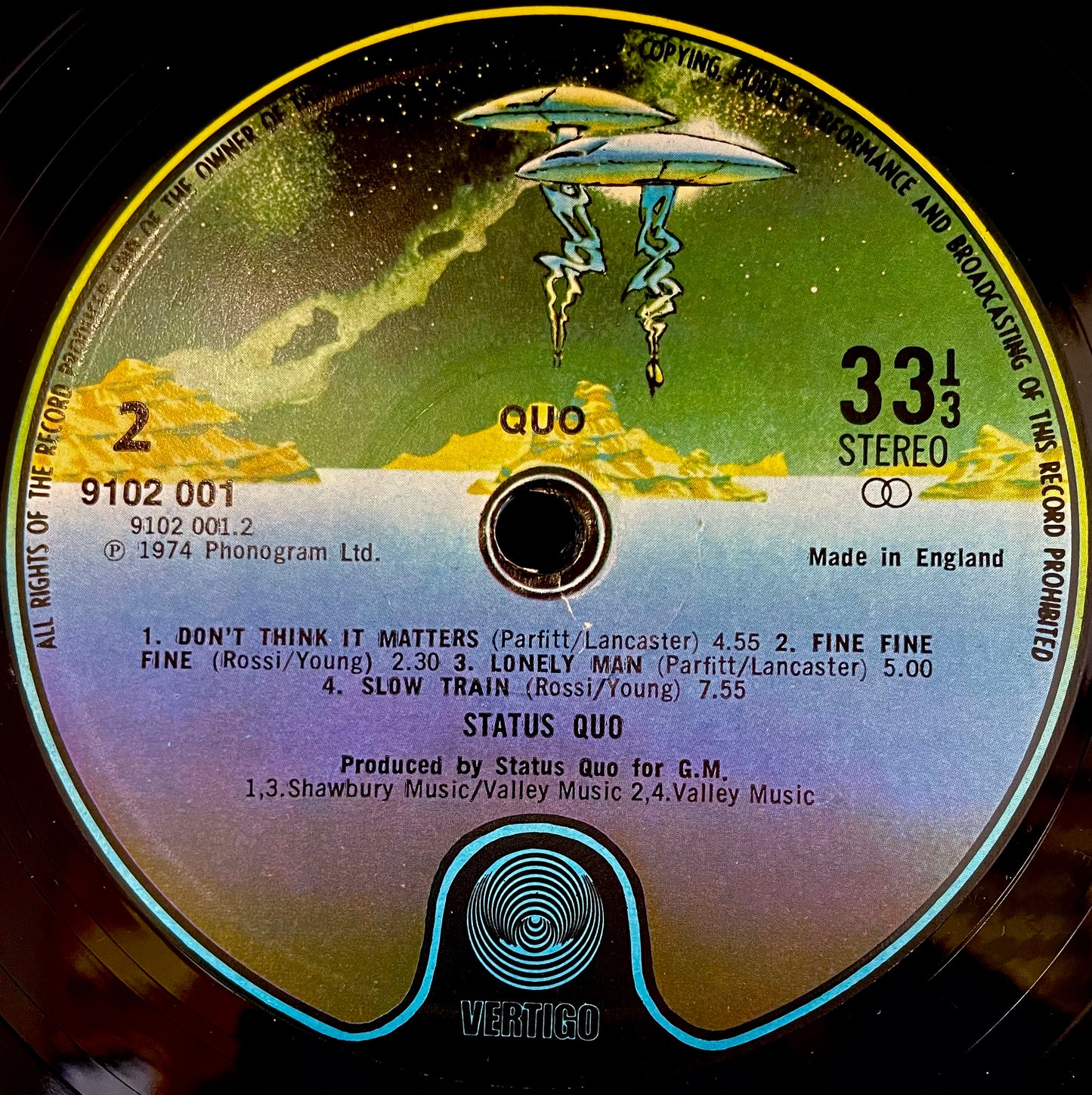 Status Quo – Quo - USED Vinyl LP