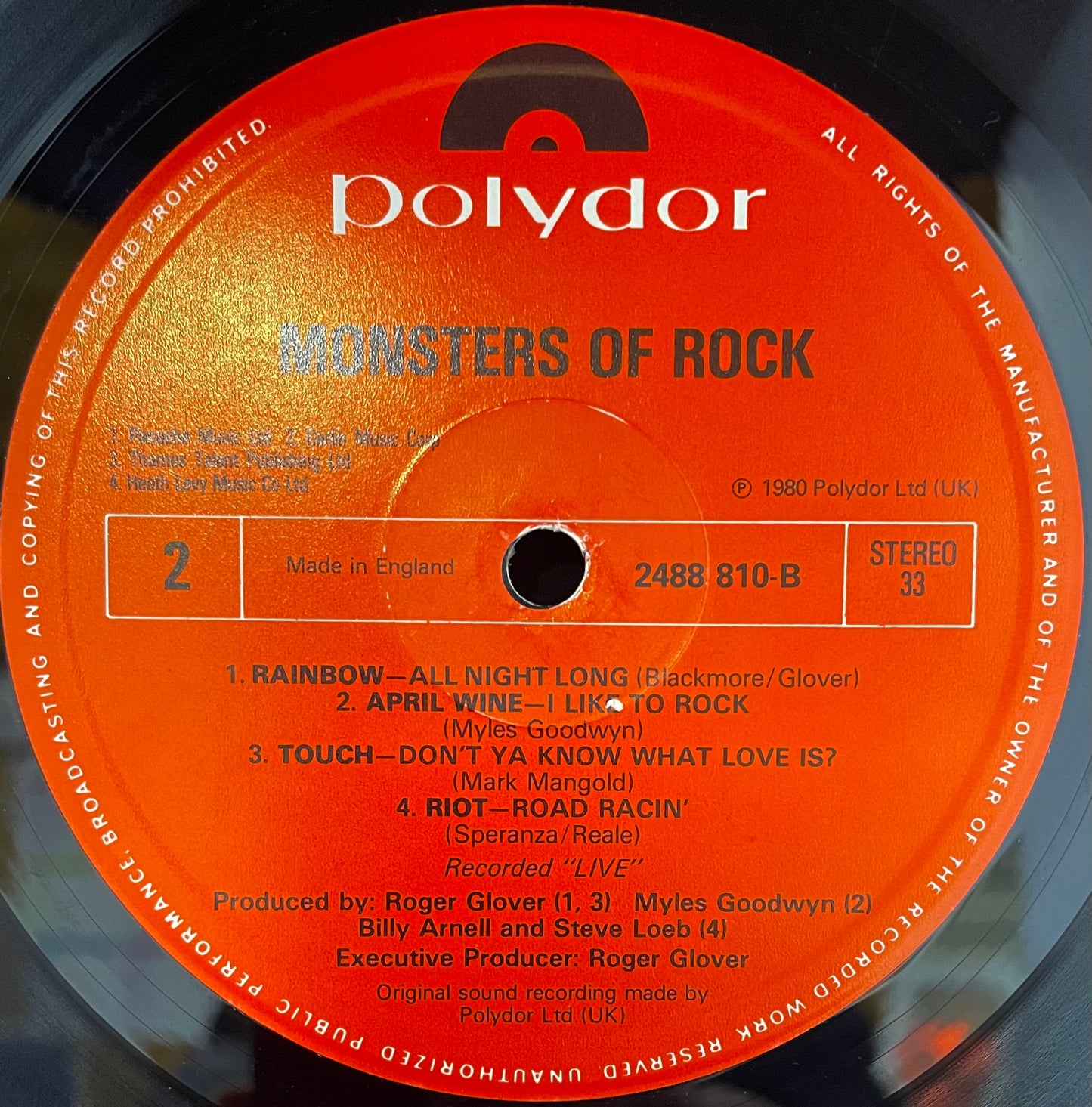Various – Monsters Of Rock - USED Vinyl LP
