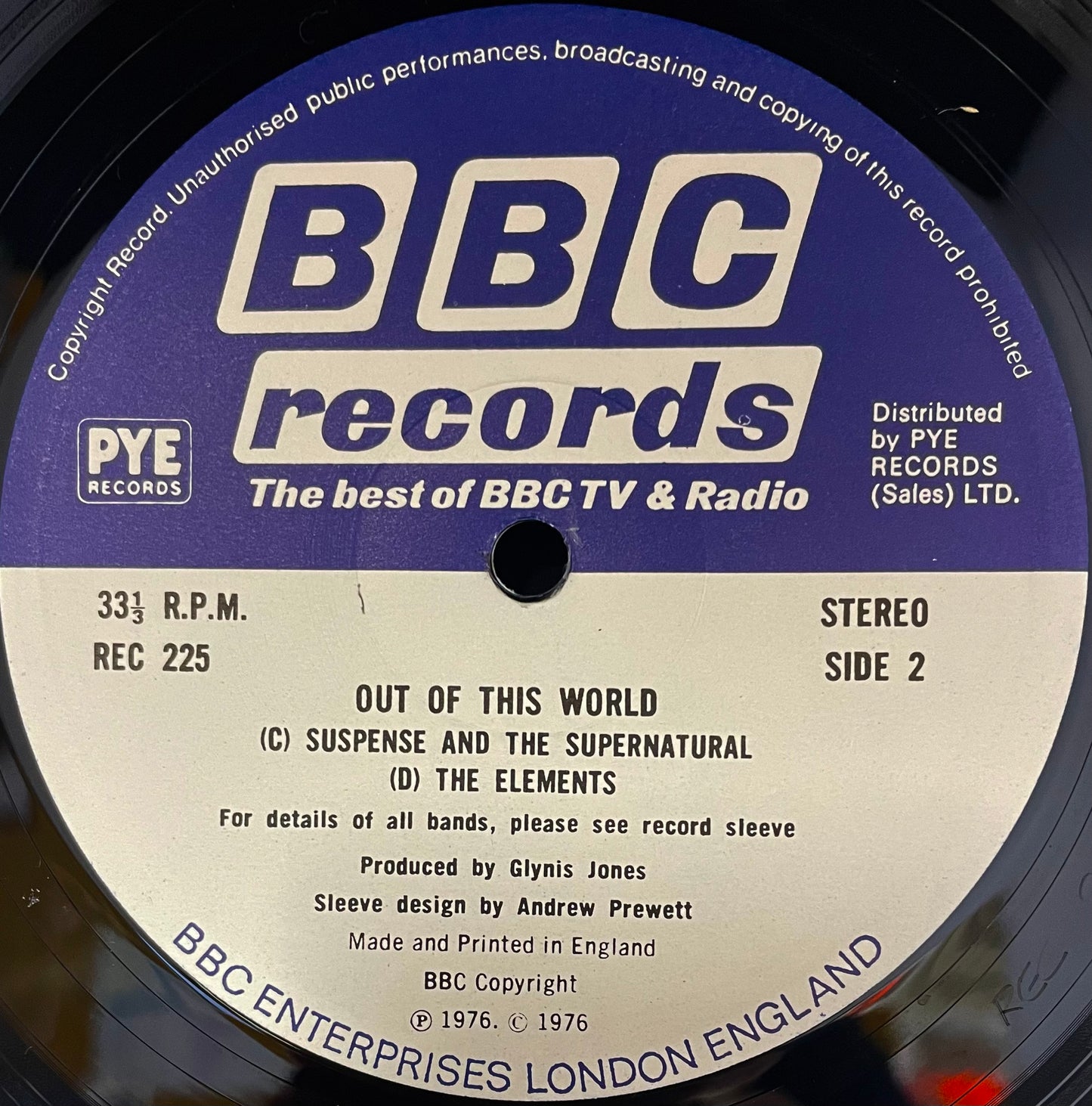 BBC Radiophonic Workshop – Out Of This World - Atmospheric Sounds And Effects From The BBC Radiophonic Workshop - USED Vinyl LP