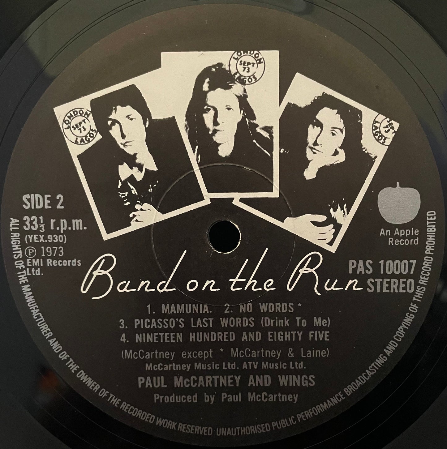 Paul McCartney And Wings – Band On The Run - USED Vinyl LP