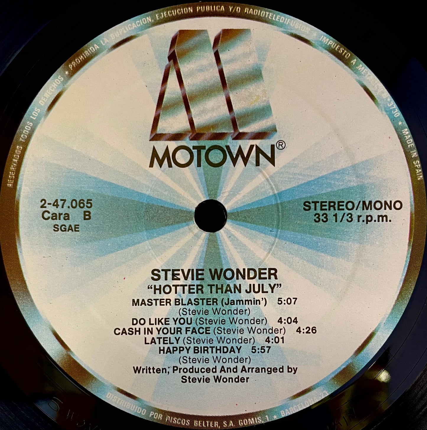 Stevie Wonder – Hotter Than July - USED Vinyl LP