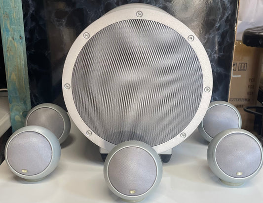 Anthony Gallo Nucleus Micro & TR1 Subwoofer 5.1 Speaker System - Silver