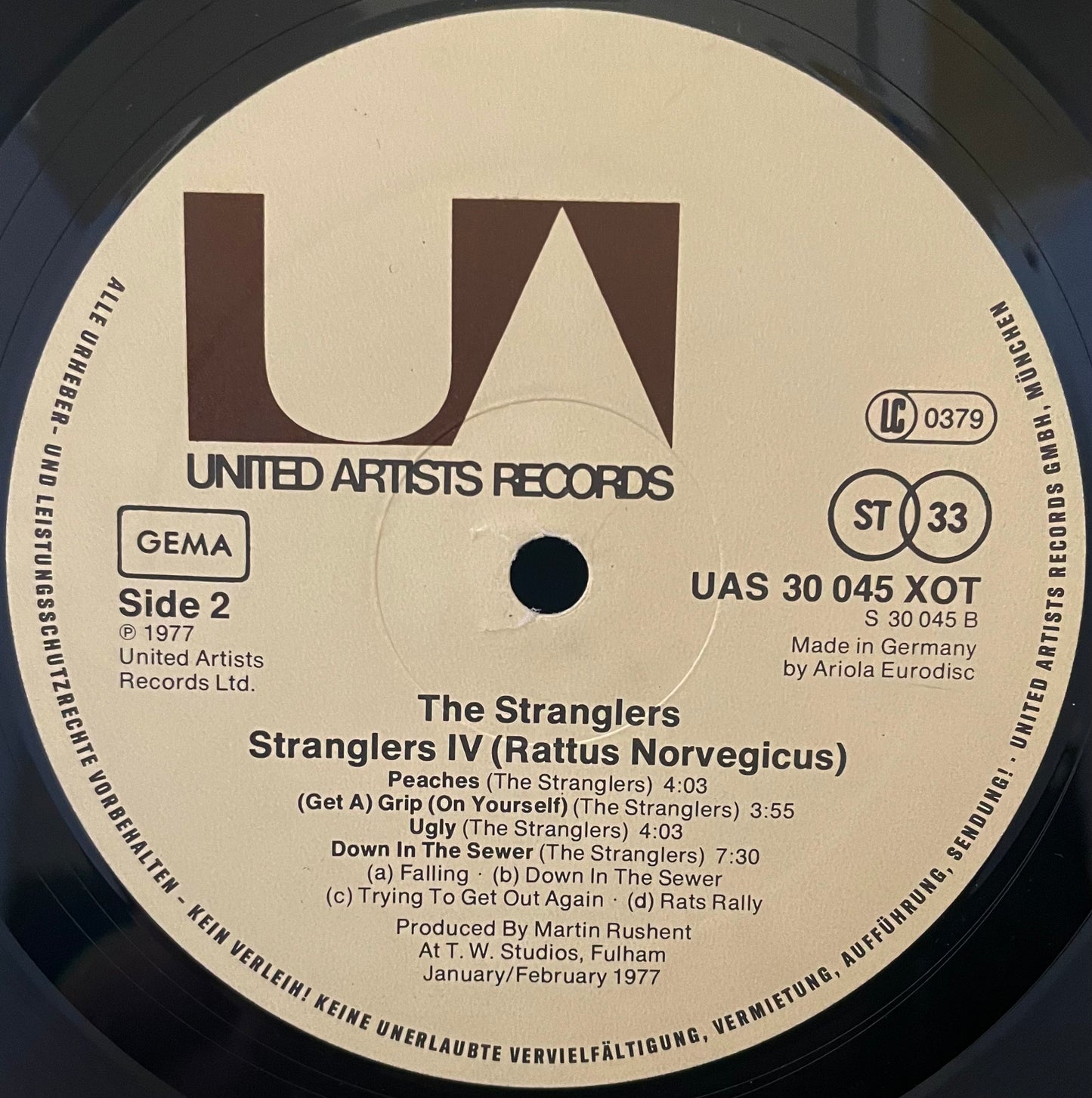 The Stranglers – Stranglers IV (Rattus Norvegicus) - USED Vinyl LP - German Pressing