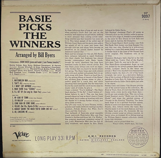 Count Basie – Basie Picks The Winners - USED Vinyl LP MONO
