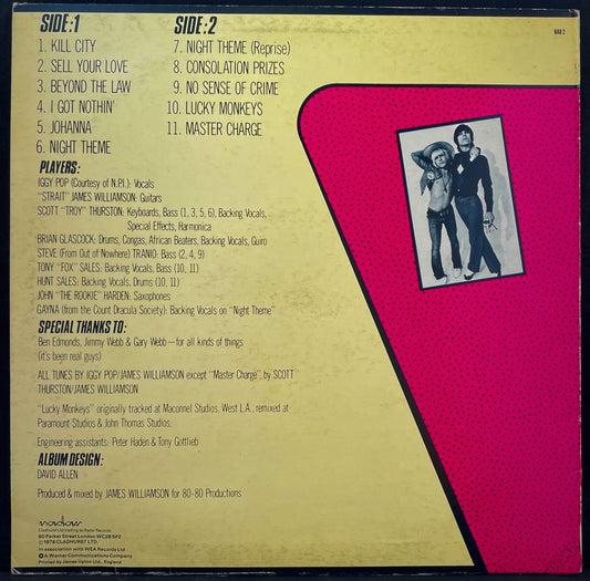 Iggy Pop & James Williamson – Kill City - USED Vinyl LP