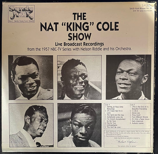 Nat King Cole, Nelson Riddle – The Nat King Cole Show~Live 1957 Broadcasts - USED Vinyl LP MONO
