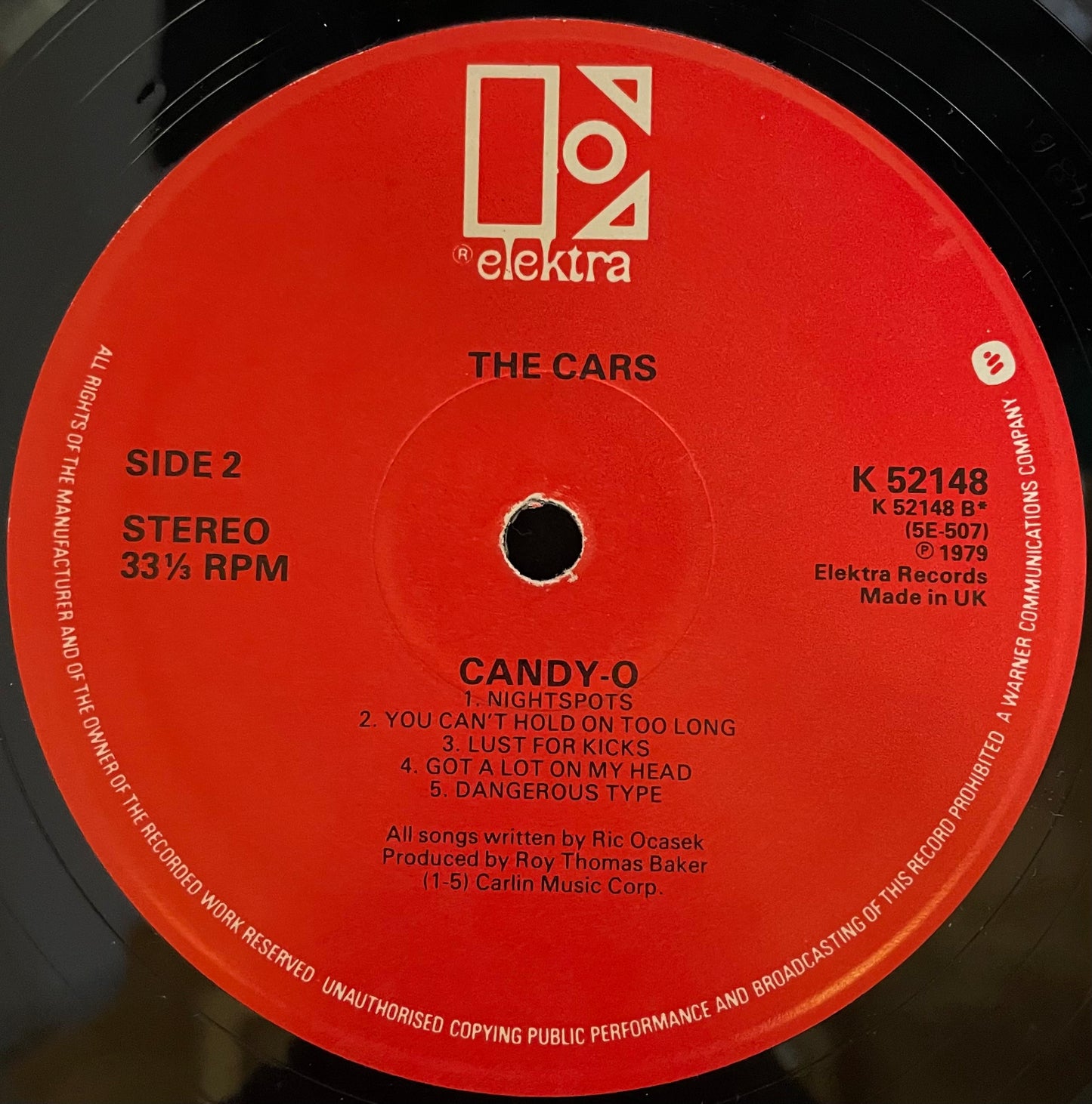 The Cars – Candy-O - USED Vinyl LP